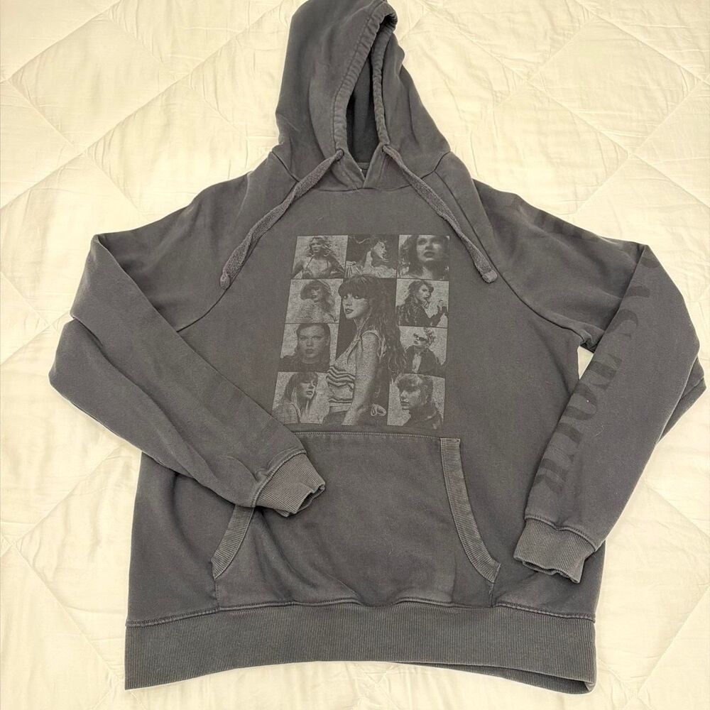 taylor swift the eras tour washed black hoodie